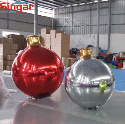 Inflatable christmas ornament balls