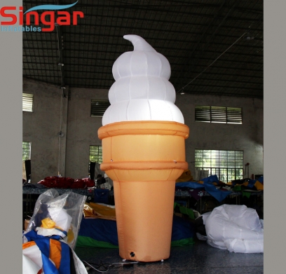 2m(6.6ft) inflatable ice cream for dessert shop promotion