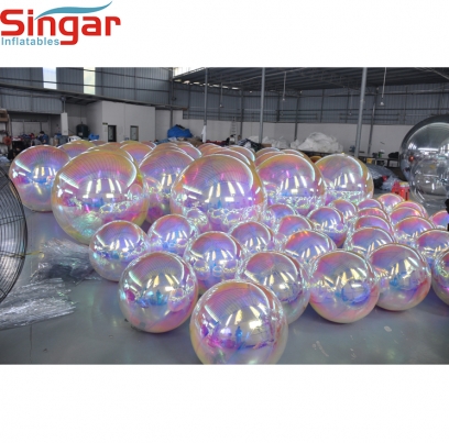Popular inflatable reflective  mirror sphere