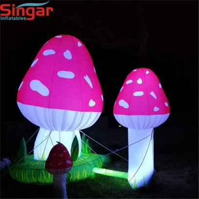 3m  led giant inflatable mushrooms