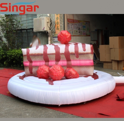 3m inflatable giant piece of cake model