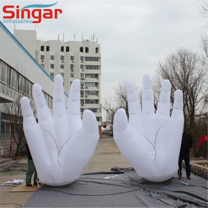 Giant 4m inflatable hands balloon for outdoor decoration/festivals