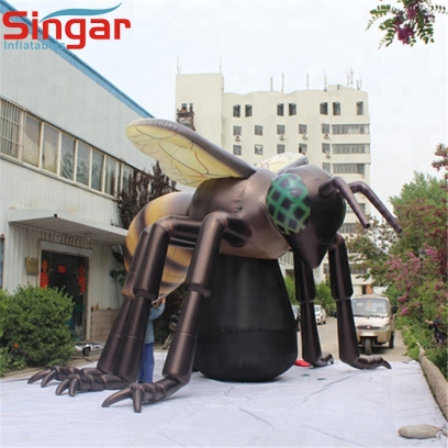 5m giant inflatable bee model for outdoor decorations