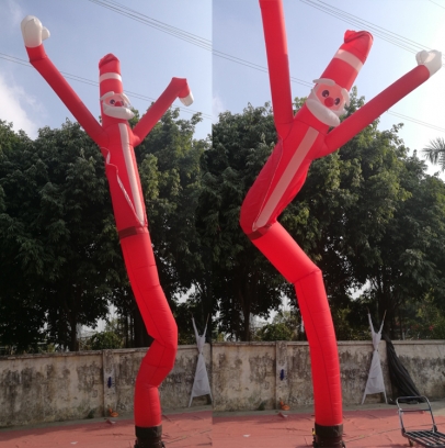 Inflatable  santa claus two legs sky dancer