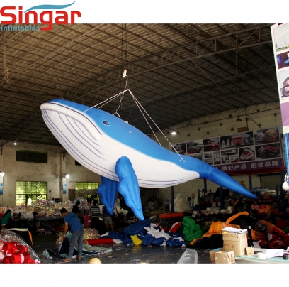 Top quality inflatable humpback blue whale