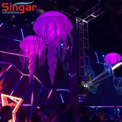 2m(8.2ft) party inflatable led jellyfish