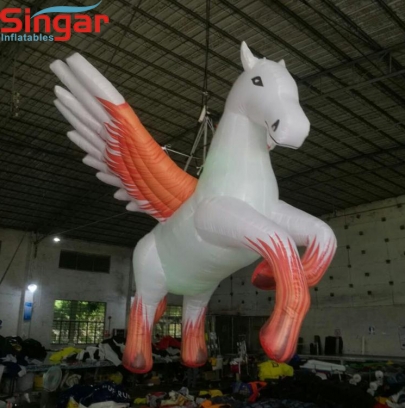 4m custom inflatable hanging fly horse for party/night club