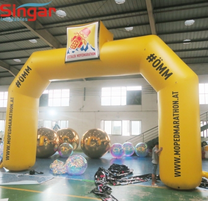 9m giant inflatable promotion arch gate with custom logo