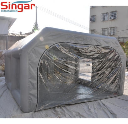 4m Mobile airtight inflatable car spray painting booth tent