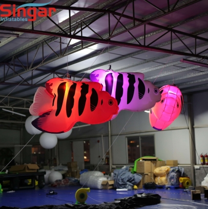 2m(8.2ft) inflatable lighting tropical fishes