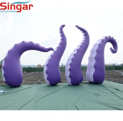 Giant party decoration airtight inflatable PVC octopus claws