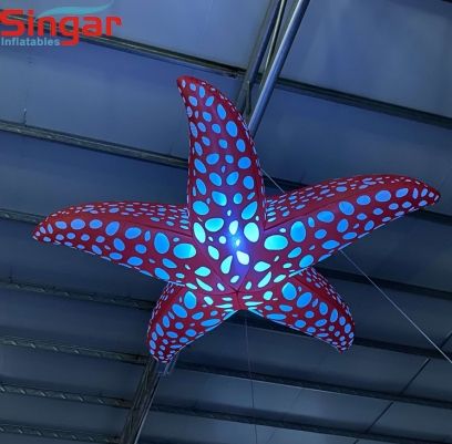 2m(8.2ft) party decoration inflatable hanging lighting starfish