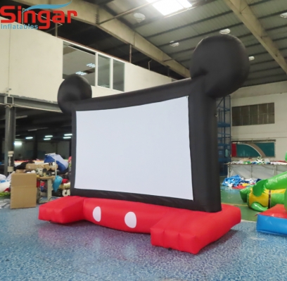 2.9m Minny inflatable yard family movie screen for rental