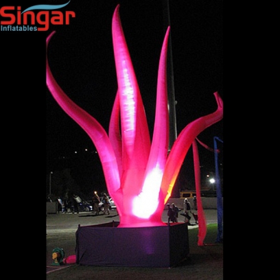 Outdoor decorative inflatable party lighting decoration tusk
