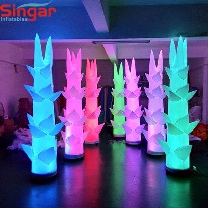 Cheap price inflatable LED lighting tusk for party decoration