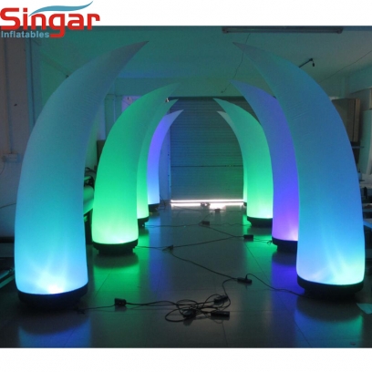 Party decoration inflatable lighting tusk
