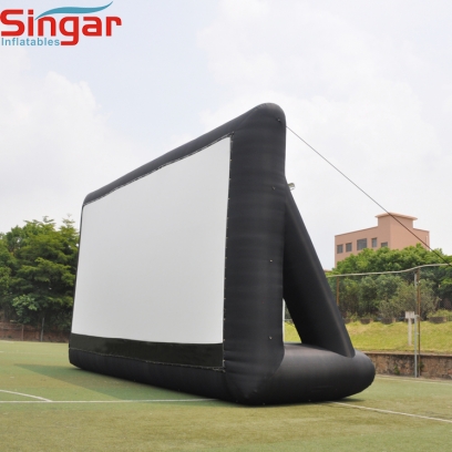 Giant 36ft oxford inflatable movie screen with back supports fast set up