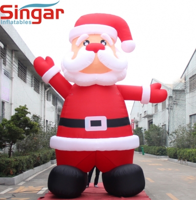 5m(16.4ft) gaint inflatable father christmas for advertising