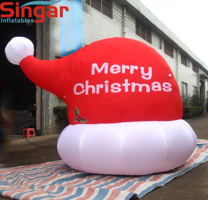 2.5m(8.2ft) inflatable yard decoration christmas hat