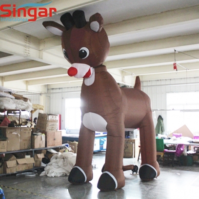 3m(9.8ft) inflatable giant reindeer for yard christmas decoration