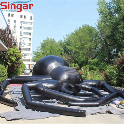 Giant 3m inflatable black spider,inflatable spider balloon for halloween
