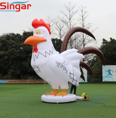 5m(16.4ft) inflatable promotion chicken
