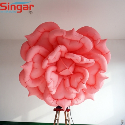 2m(6.6ft) inflatable hanging rose flower