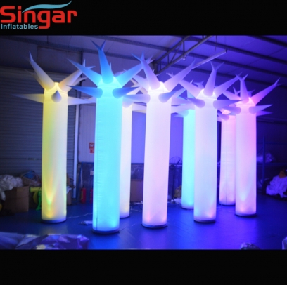 2.5m(8.2ft) inflatable LED custom tusk for party decoration