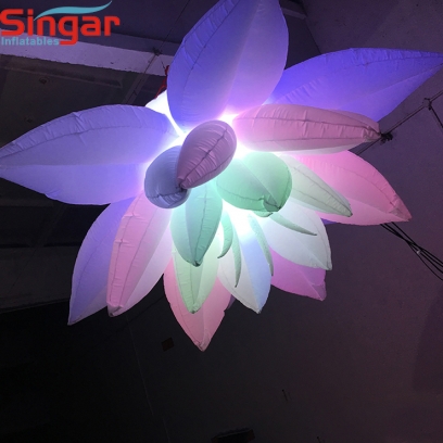 2m lighting giant inflatable stage decoration flower