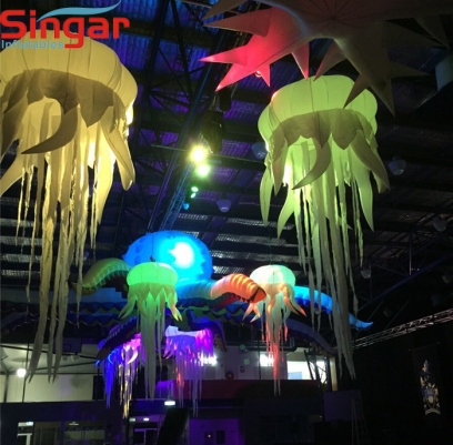 2m(8.2ft) popular inflatable ceiling decoration jellyfish