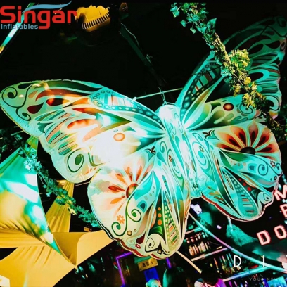 2m lighting inflatable ceiling hanging butterfly