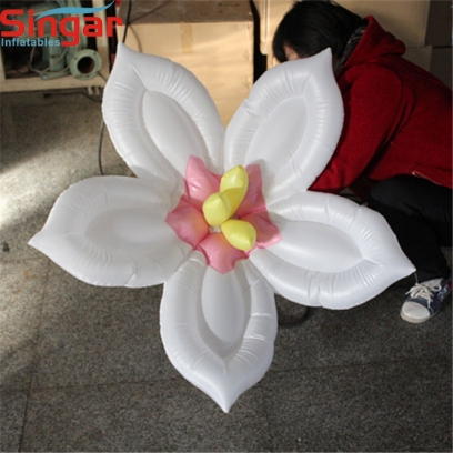 2m(6.6ft) lighting hanging inflatable flower
