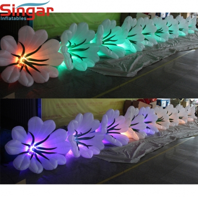 Customized inflatable party stage flower chain