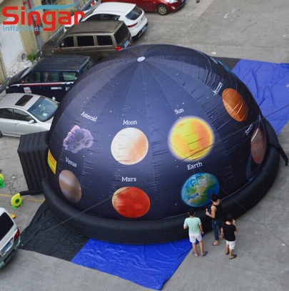 8m giant inflatable science projector dome with planets