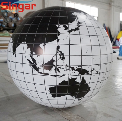 1.8m Custom inflatable PVC earth decorative balloon