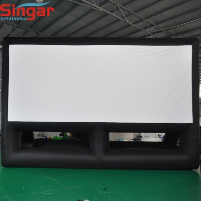 Giant inflatable plaza outdoor cinema screen