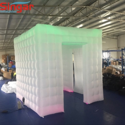 2.5x2.5x2.5m whitel hot selling inflatable party booth tent