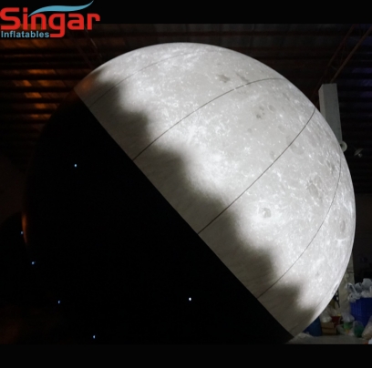 6m(19.6ft) giant inflatable helium fly moon balloon