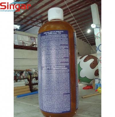 Giant advertising pvc inflatable drink bottle
