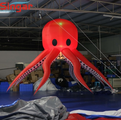 3m(9.8ft) inflatable ceiling hanging decoration octopus