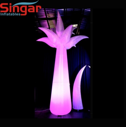 LED lighted inflatable party lighting tusk tree