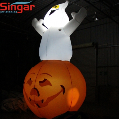 2.5m(8.2ft)  inflatable halloween pumpkins yard decorations