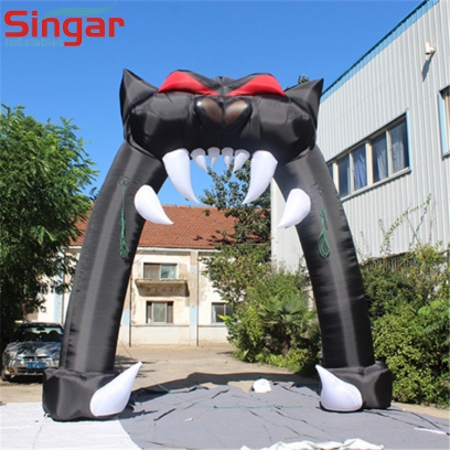 Inflatable Halloween Decoration Black Cat Arch