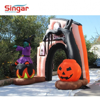 5m inflatable halloween yard decoration archway,entrance arch