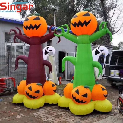 4m(13ft) inflatable halloween tree with pumpkins
