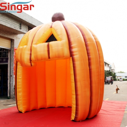 4m inflatable pumpkin booth tent
