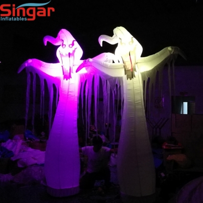 Yard decoration inflatable illuminated ghosts decorations