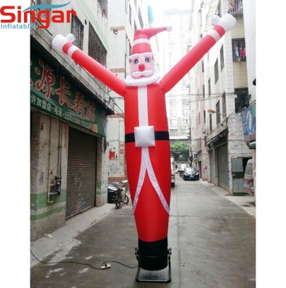 6m(19.7ft) inflatable santa claus skydancer,xman air tube