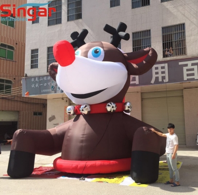 6m(19.7ft) giant inflatable outdoor decoration reindeer for christmas