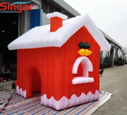 3m(9.8ft) inflatable christmas house,inflatable christmas booth